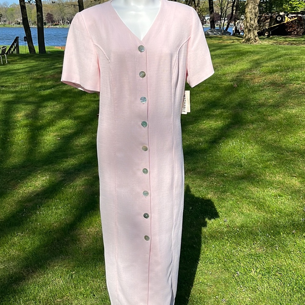 NWT Worthington Woman pink sheath dress 18W